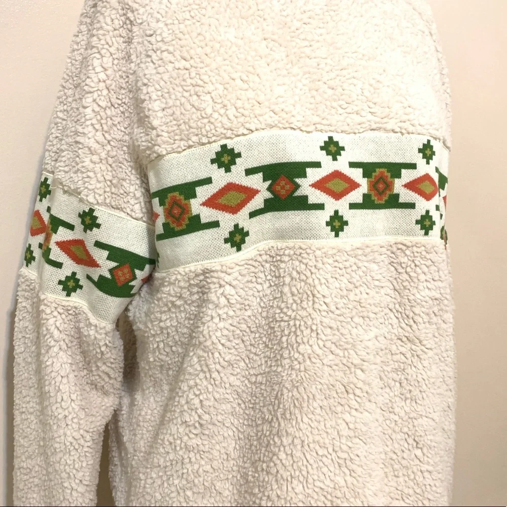 Urban Outfitters pullover teddy tribal sweater S - Picture 5 of 6